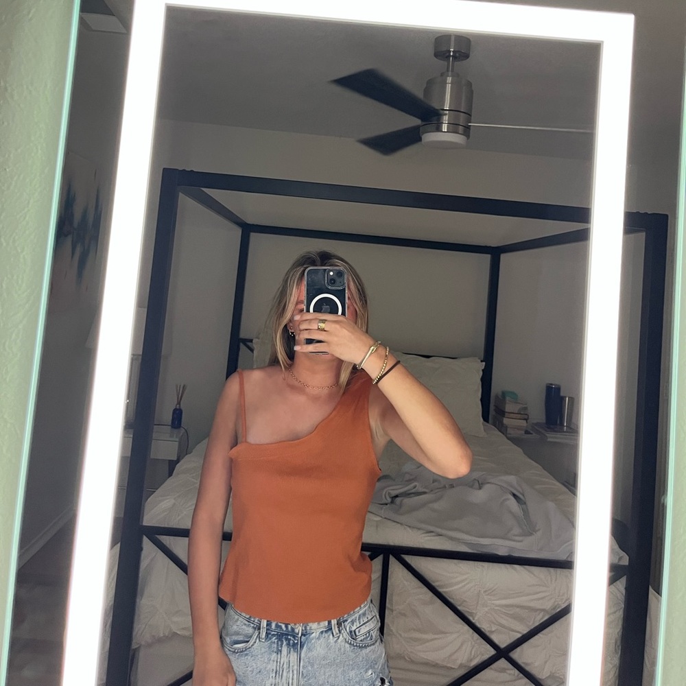 we the free burnt orange top